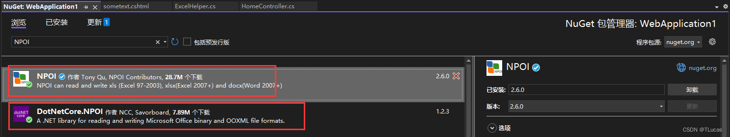 Winform中使用NPOI导出Excel时XSSFWorkbook wb = new XSSFWorkbook