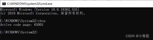 双击cmd.exe打开的cmd窗口