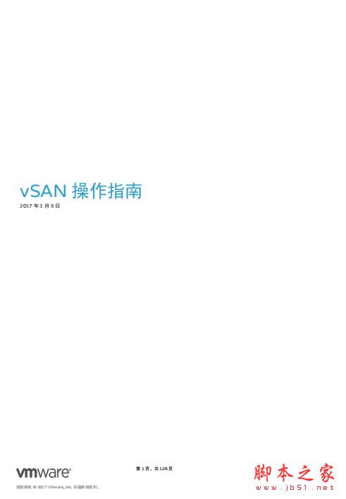vSAN操作指南 中文PDF完整版