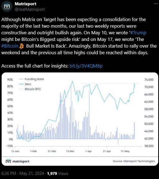 渣打、Matrixport：以太坊现货ETF批准加持 比特币几天内创新高