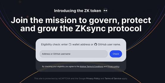zkSync空投查询网站已公布！代币ZK场外价格达0.32美元