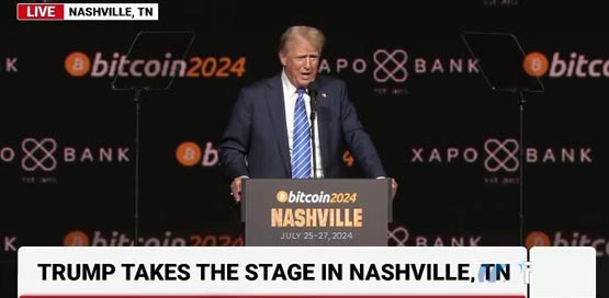 特朗普现身比特币大会！支持者狂喊BTC made in America