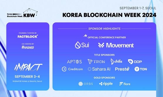 韩国区块链周KBW 2024宣布Movement Labs为官方合作伙伴