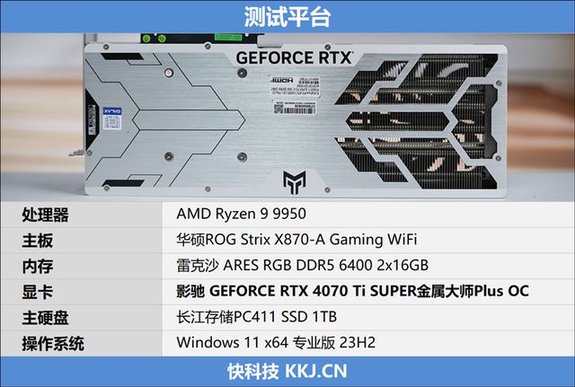 影驰GEFORCE RTX 4070Ti SUPER 金属大师Plus OC显卡全面评测