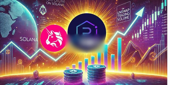 Solana链上DEX Raydium交易量连2月超Uniswap！以太坊没救了？