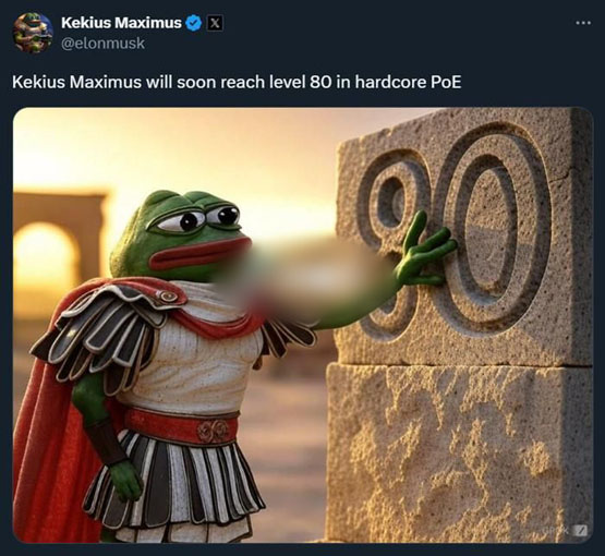 马斯克推特更名为Kekius Maximus、换头像引爆PEPE等Meme！不爱狗狗币了？