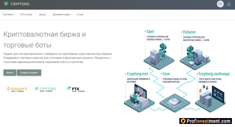 Cryptorg 거래
