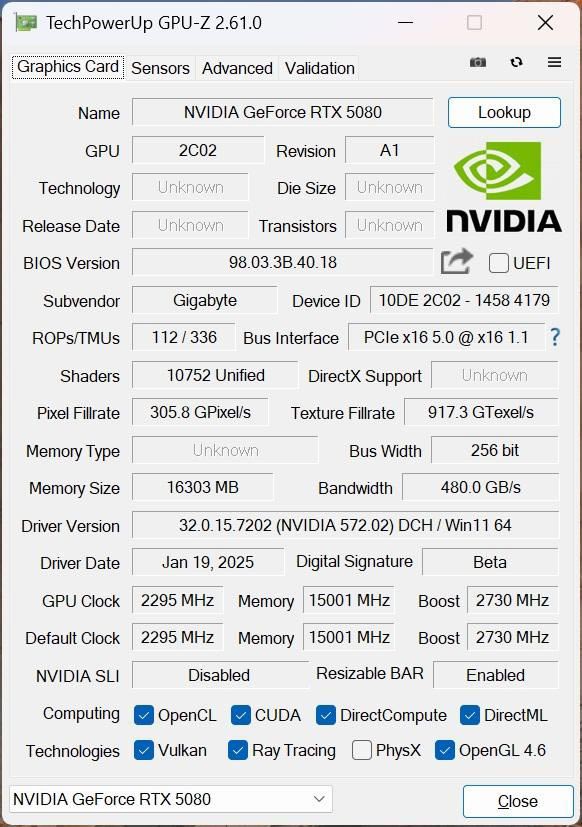 DLSS4开启电竞级3A新时代 技嘉RTX 5080 AERO雪鹰显卡全面评测