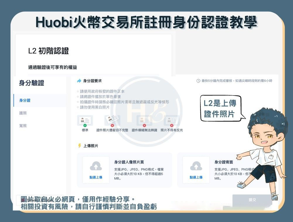 【火币注册教学】身份证证证件上传