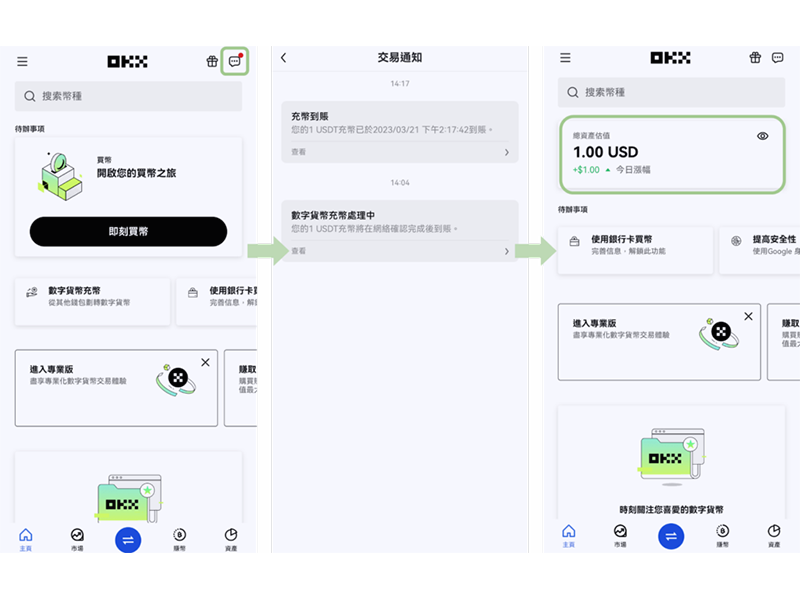 OKX 入金步骤教学