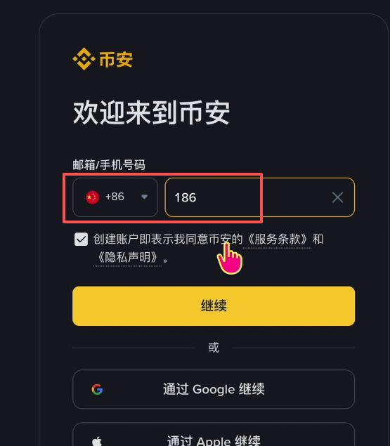 如何注册币安账号？_图2