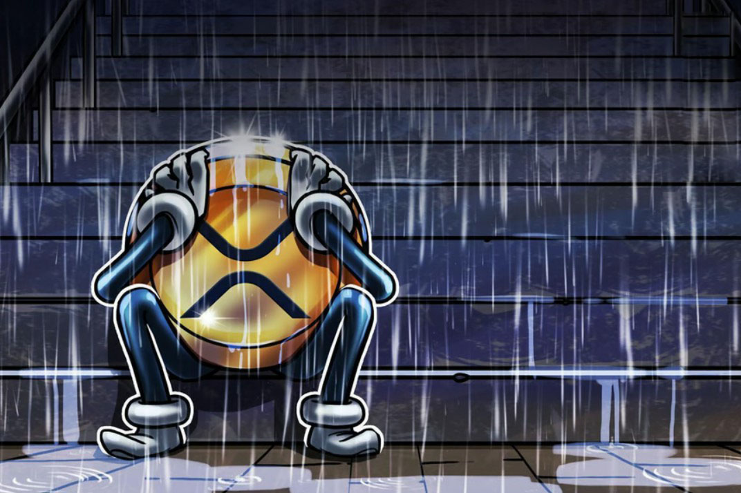 瑞波币（XRP）的“看跌”形态或将把价格砸至1美元下方