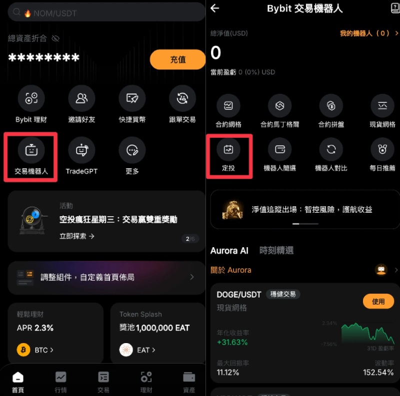 BYBIT 定投机器人DCA设置教学