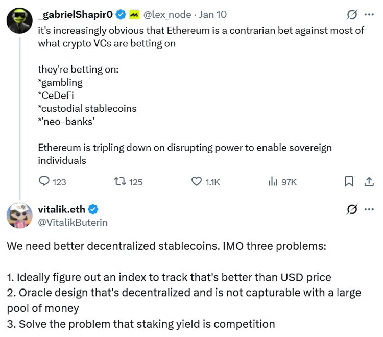 以太坊渴求更好去中心化稳定币