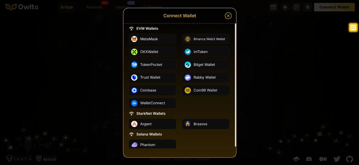 Owlto Finance使用教学