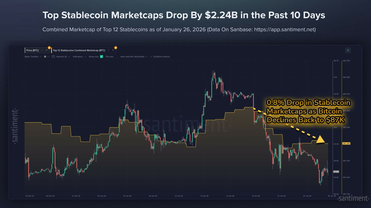 黄金成避风港，稳定币市场承压下行