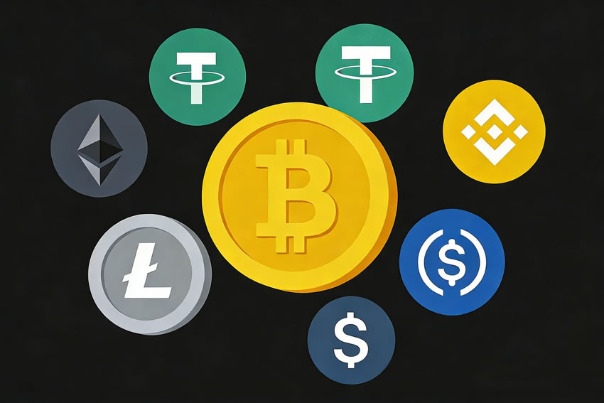 加密货币的主要类型与功能全解：主流币、平台币、稳定币、NFT币一文通