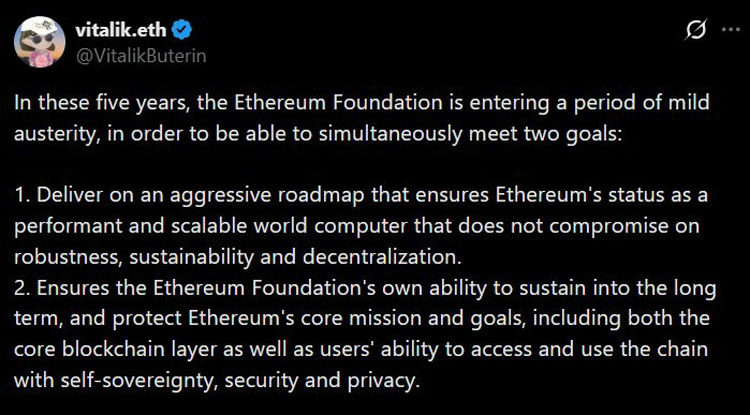 4500万ETH提取：布特林澄清非卖