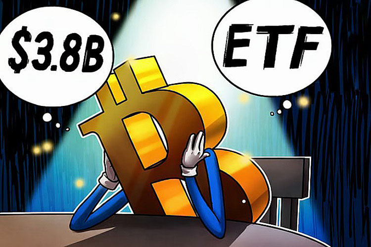 现货比特币（BTC）ETF连续五周出现净赎回，总额达38亿美元