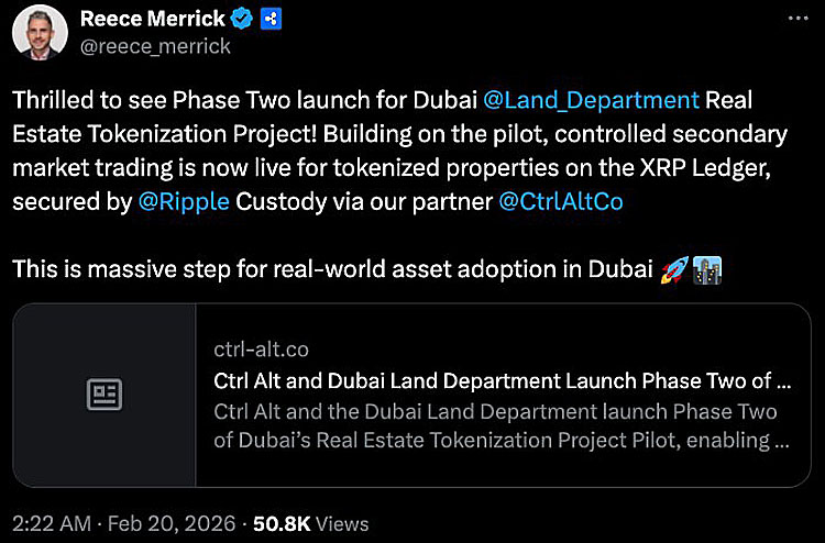 迪拜与马尔代夫代币化房产新况