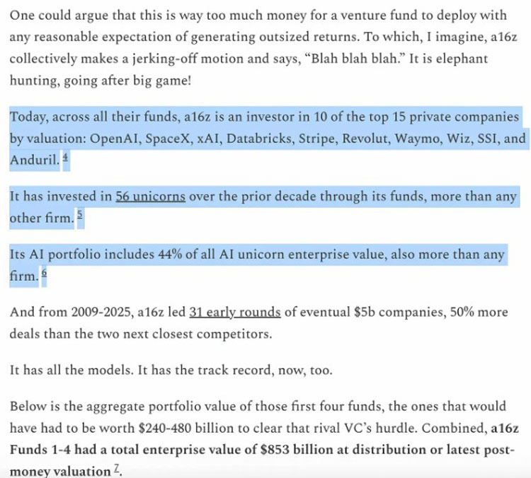 a16z：从精品到规模，VC终局