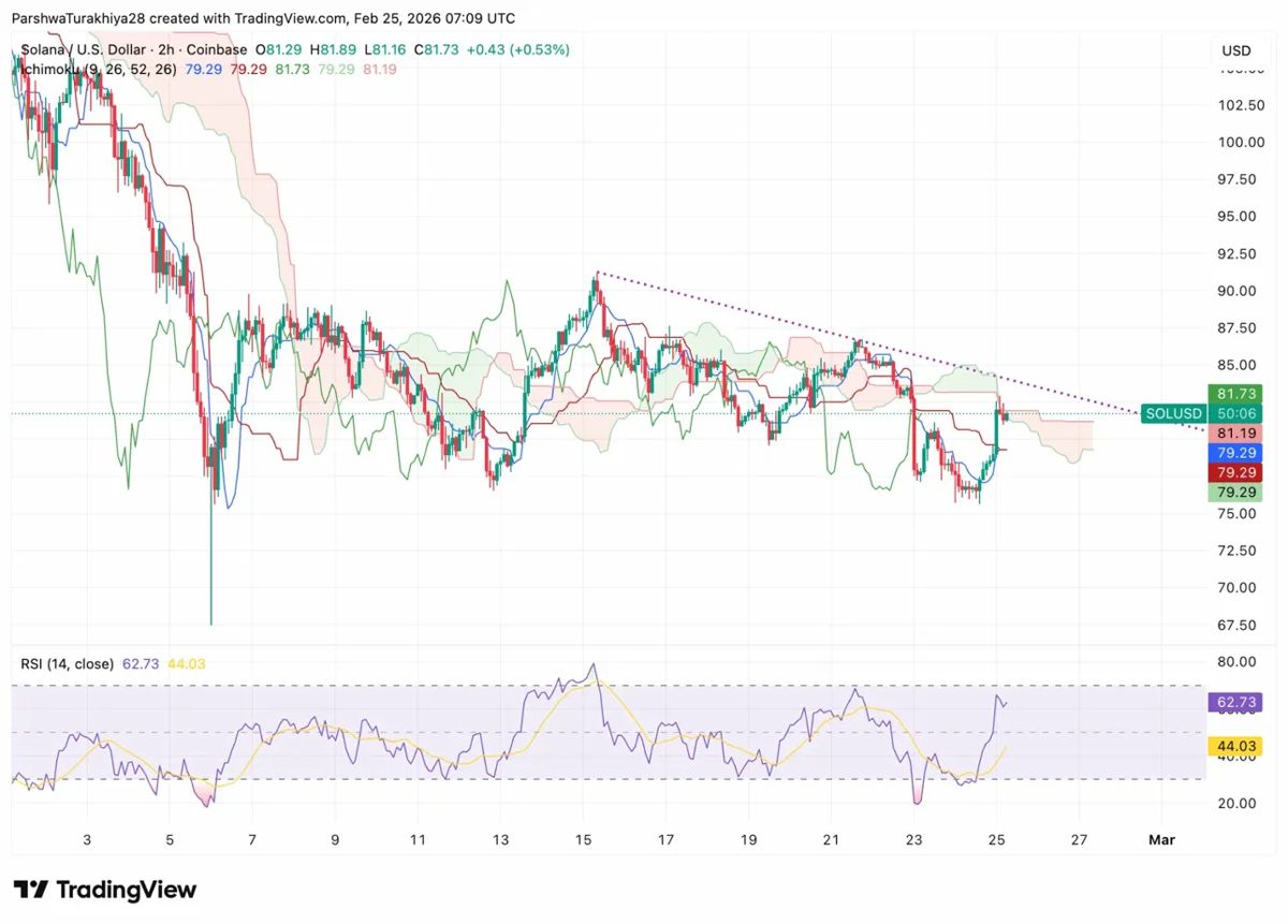 Solana价格预测：378万美元ETF资金流入支撑价格反弹至90美元附近 2026.2.25_图3