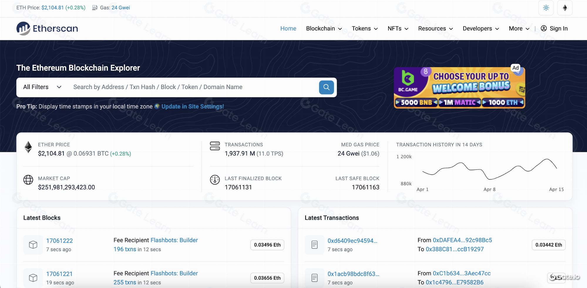 Etherscan(etherscan.io)