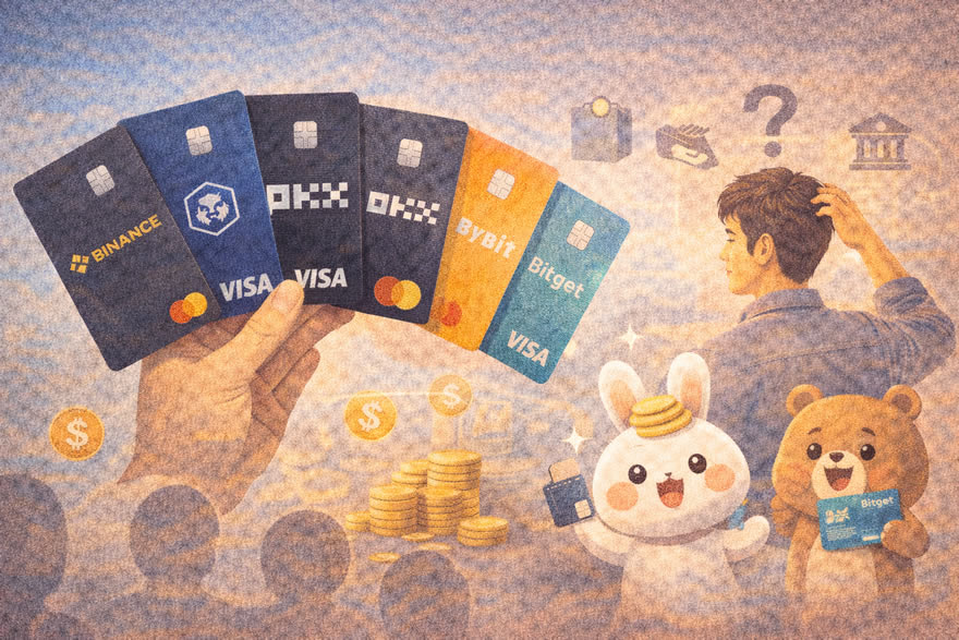 币圈U卡怎么选？六种加密签帐卡对比：消费、回馈、限制及使用心得