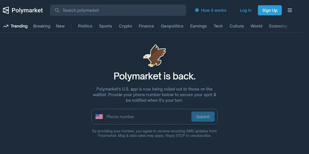 Polymarket支持与限制国家