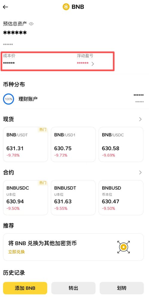 单一币种的币安ROI