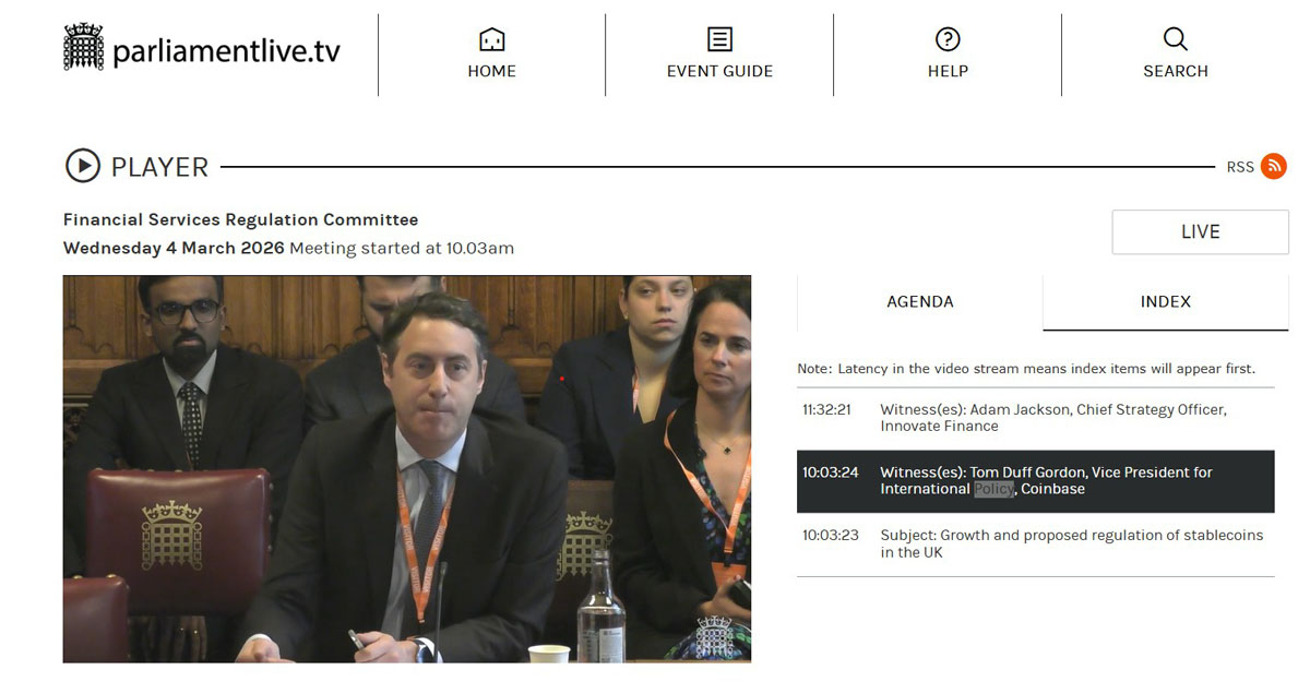 稳定币引英上议院施压Coinbase
