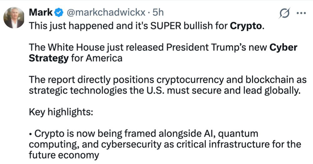 特朗普战略：力推加密与区块链