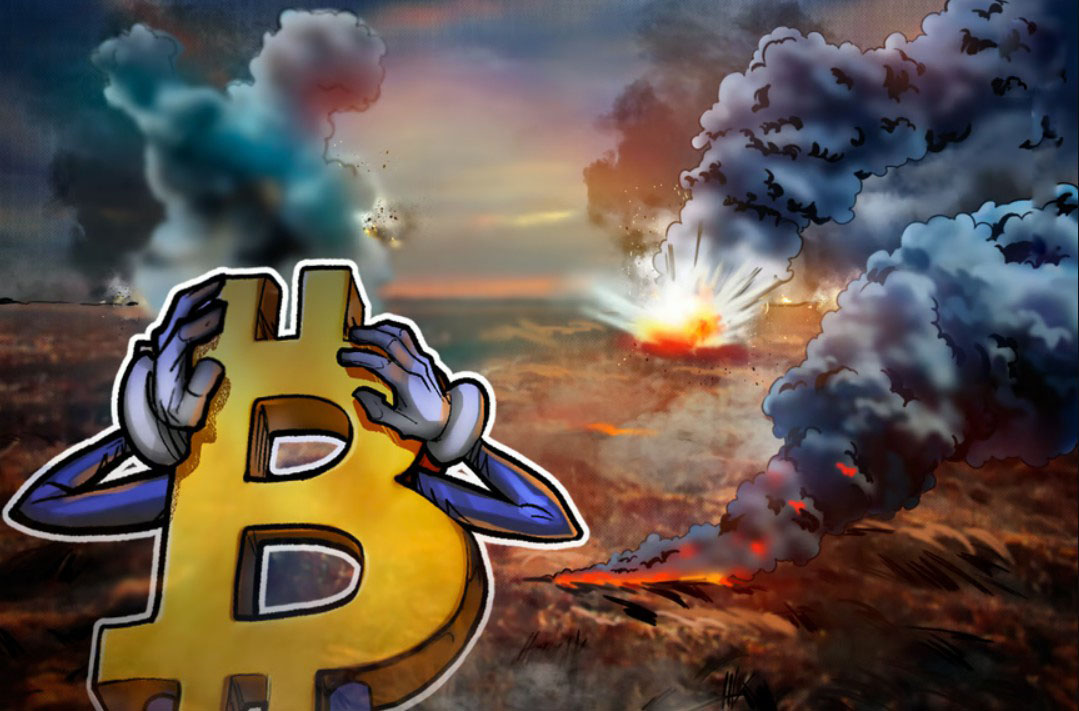 战争致交易者降风险，比特币（BTC）与股票市场弱势态势加剧