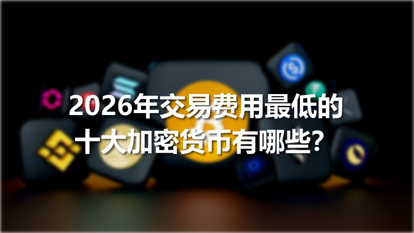 2026年交易费用最低的十大加密货币有哪些？低费率加密货币解析