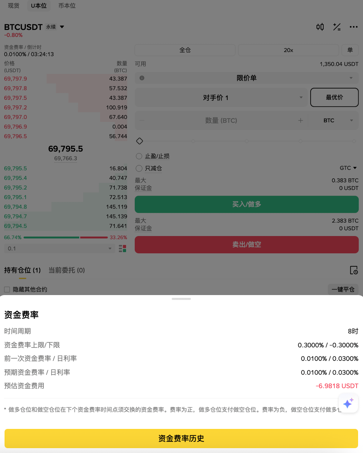 3. 关注“资金费率” (Funding Rate)