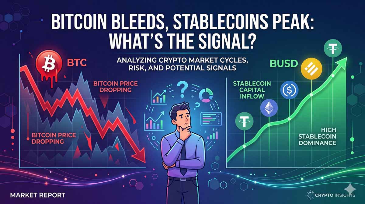 比特币下跌与稳定币激增：2026 年加密市场信号解析