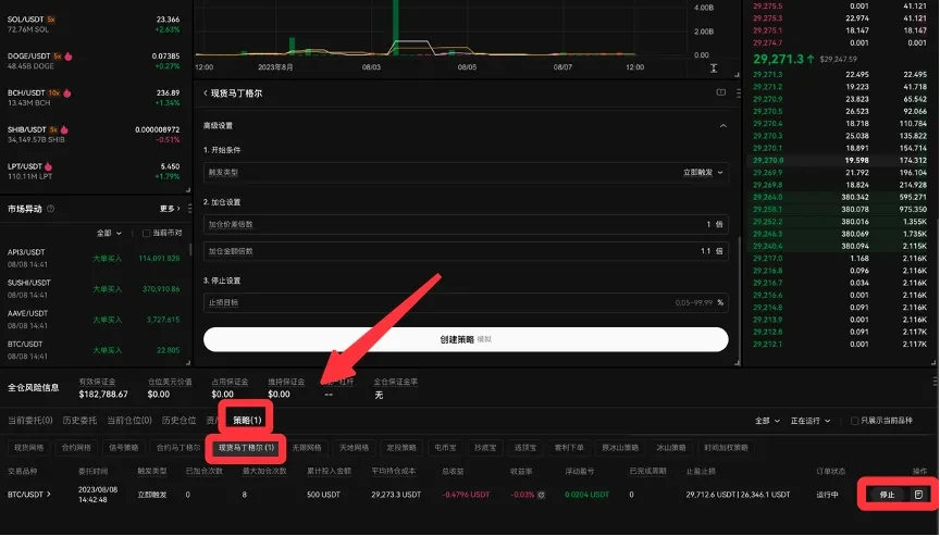 如何在OKX上创建马丁格尔策略(DCA)进行交易？_图6