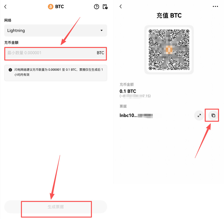 如何通过欧易的闪电网络充币或提币？
