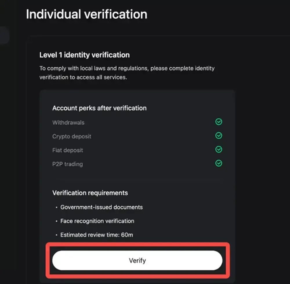 Bitget交易所KYC认证