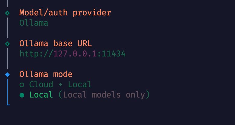 步骤 2：选择模型提供方，配置 Ollama 连接