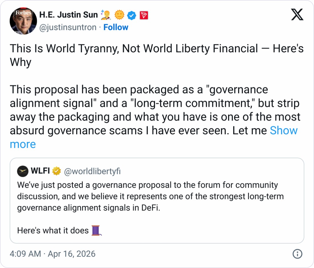 特朗普“世界自由”代币解锁遭批