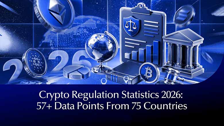 2026 年加密货币监管统计数据：来自 75 个国家的 57 个以上数据点