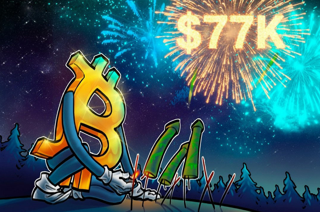 加密货币情绪指数飙至3个月高点，比特币（BTC）价格坚守7.7万美元