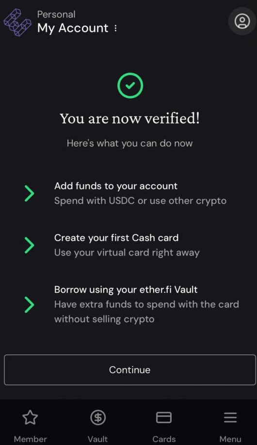 Ether.fi Card 加密信用卡注册教学
