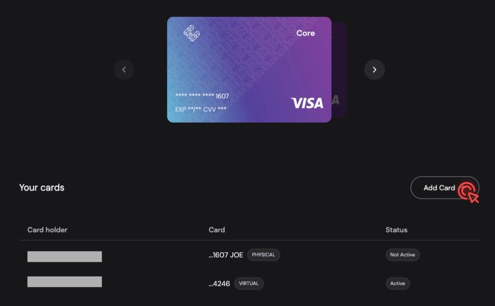 如何新增 Ether.fi Card 虚拟卡和实体卡