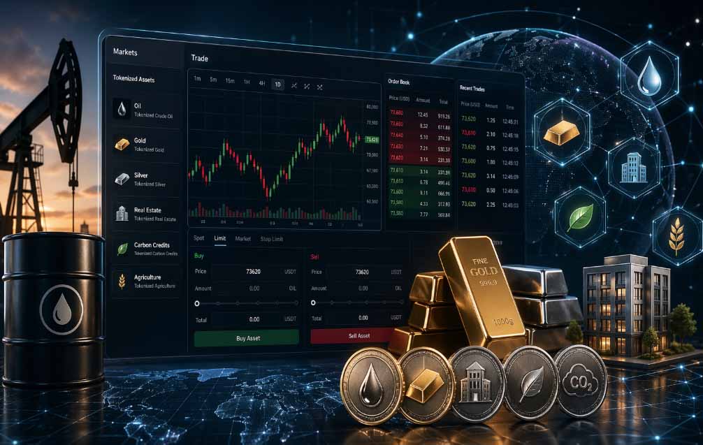 2026年石油、黄金和其他代币化资产交易所盘点（全球前十）
