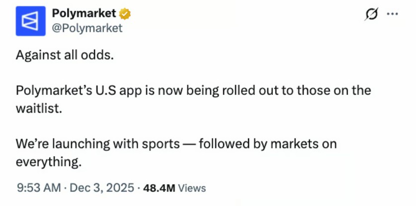 Polymarket重启美，会谈CFTC