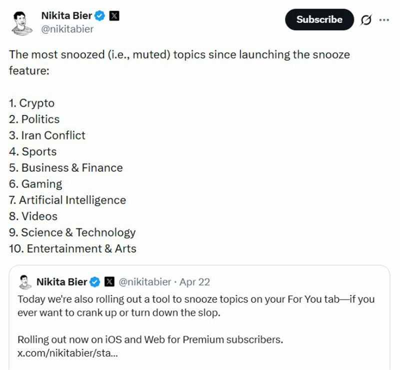 加密货币X冷，AI垃圾是主因