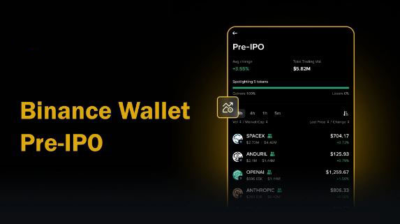 币安钱包中Pre-IPO资产的兴起：散户投资的新时代？