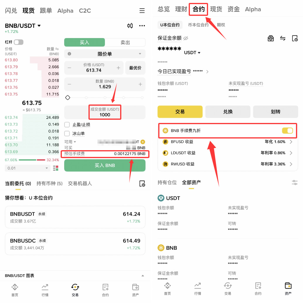 币安现货、合约交易手续费到底如何计算？